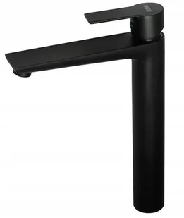 84401 WEGA BATERIA UMYWALKOWA STOJĄCA CZARNY MAT - Baterie umywalkowe - miniaturka - grafika 1