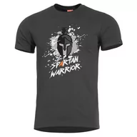 Odzież taktyczna i umundurowanie - Pentagon - Koszulka Ageron T-Shirt - Spartan Warrior - Czarny - miniaturka - grafika 1