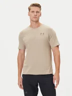 Koszulki i topy damskie - Under Armour T-Shirt UA Left Chest Logo 1326799 Beżowy Loose Fit - miniaturka - grafika 1