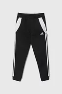 Spodnie i spodenki dla dziewczynek - adidas Performance spodnie dresowe dziecięce TIRO24 SWPNTY kolor czarny z aplikacją - miniaturka - grafika 1