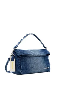 Desigual Women's PRIORI Love Accessories Denim Hand Bag, Blue, niebieski - Torebki damskie - miniaturka - grafika 1