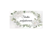 Gadżety na imprezę - Naklejki na pudełka na ciasto z kwiatami - 30 szt. - miniaturka - grafika 1