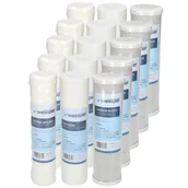 Wkłady filtrujące - Wessper Zestaw 15 Filtrów 10 Calowych Do Wody: 5X Sznurkowy, 5X Piankowy Oraz 5X Węglowy. - miniaturka - grafika 1