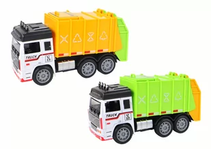 Auto Śmieciarka Ciężarówka Przyczepa 2 Kolory - Samochody i pojazdy dla dzieci - miniaturka - grafika 2