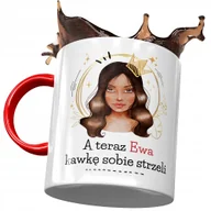 Kubki - Kubek Czerwony Dla Ewy Przyjaciółki Żony Prezent z Nadrukiem ze Zdjęciem + Opakowanie na prezent (wzór 03) - miniaturka - grafika 1