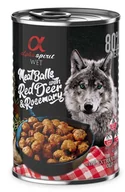 Mokra karma dla psów - Alpha Spirit Mięsne klopsiki z jeleniem i rozmarynem 6x400g - miniaturka - grafika 1