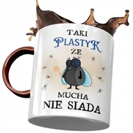 Kubki - Kubek Bordowy Dla Plastyka Mucha nie Siada Prezent z Nadrukiem ze Zdjęciem + Opakowanie na prezent (wzór 03) - miniaturka - grafika 1
