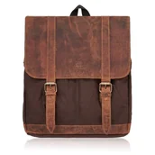 Plecaki - Plecak męski brązowy vintage PAOLO PERUZZI T-29-BR - miniaturka - grafika 1