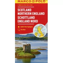 Marco Polo Szkocja Anglia Północna mapa samochodowa 1:300 - MARCO POLO