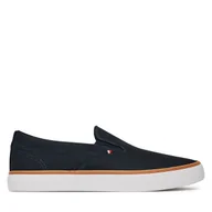 Trampki męskie - Tenisówki Tommy Hilfiger Th Hi Vulc Core Low Ii Slipon FM0FM05514 Granatowy - miniaturka - grafika 1