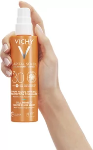 VICHY Capital Soleil Capital Soleil Cell protect UV spray SPF30 200 ml - Spray SPF30 200 ml - Balsamy i kremy do opalania - miniaturka - grafika 2