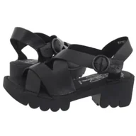 Sandały damskie - Sandały Eria Bridle Black P801536000 (FL414-a) FLY London - miniaturka - grafika 1