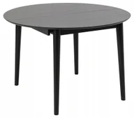 Stoły - Montreux czarny stół okrągły 115-154 cm - miniaturka - grafika 1