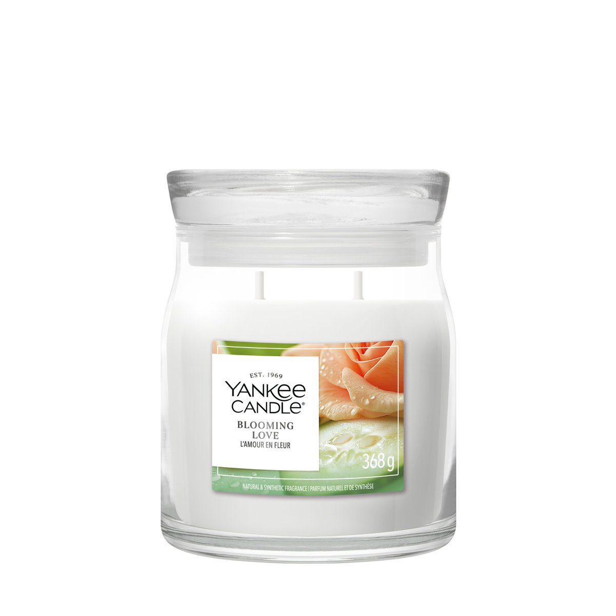 Świeca zapachowa średnia Yankee Candle Blooming Love