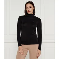 Bluzki damskie - Emporio Armani Golf Slim Fit z dodatkiem wełny - miniaturka - grafika 1