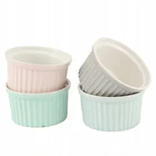 Formy do ciast - Forma do creme brule KOKILKA MPL 8,5 cm zestaw 4 szt PASTEL MIX KOLORÓW - miniaturka - grafika 1