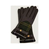 Rękawiczki - Barbour Skórzane rękawiczki Dee Tartan | z dodatkiem wełny - miniaturka - grafika 1
