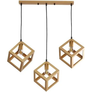 Polux Kaskada LAMPA wisząca SWEDEN 318695 nowoczesny zwis kostki złote 318695 - Lampy sufitowe - miniaturka - grafika 1