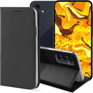 Etui i futerały do telefonów - Hello Case ETUI Z KLAPKĄ DO SAMSUNG GALAXY A55 5G CZARNE ZAMYKANE MAGNETYCZNE KABURA - miniaturka - grafika 1