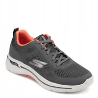 Sneakersy męskie - Skechers Buty Męskie Sneakersy Go Walk Arch Fit Szare 42 Eu - miniaturka - grafika 1