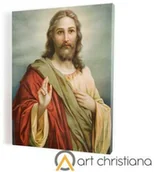 Ikony i obrazy sakralne - Obraz religijny z Jezusem, płótno canvas - miniaturka - grafika 1