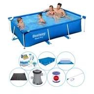 Baseny ogrodowe - Bestway Steel Pro 259x170x61 cm Prostokątny - Zestaw basenowy - miniaturka - grafika 1