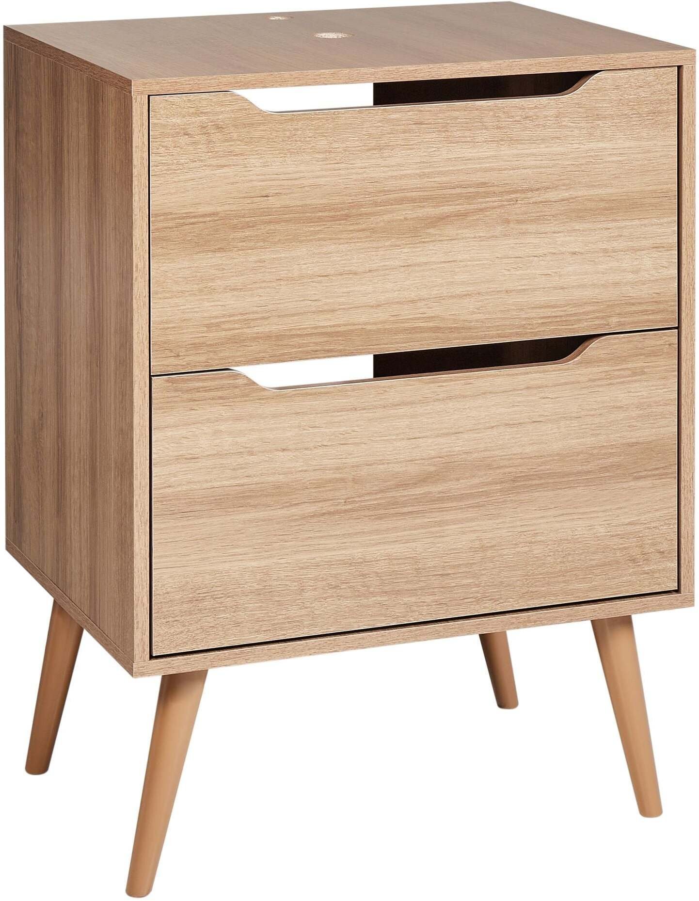Beliani Szafka pod umywalkę CARIACICA 60 cm Jasnobrązowy