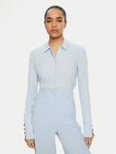 Koszule damskie - Patrizia Pepe Koszula 8C0761/A8I1-CA38 Błękitny Regular Fit - miniaturka - grafika 1