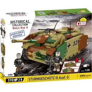 Klocki plastikowe COBI Historical Collection World War II Sturmgeschutz III Ausf.G COBI-2285 | Bezpłatny transport - Klocki - miniaturka - grafika 1