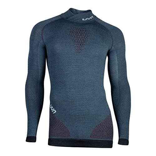 UYN męski podkoszulek funkcyjny Man Fusyon Uw Lg_Sl.Turtleneck Orion Blue/Bordeaux/Pearl Grey, XXL