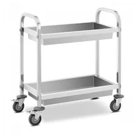 Wózki na żywność - Wózek gastronomiczny - 2 półki - 62,6 x 33,5 x 10 cm - 72 kg ROYAL CATERING 10012725 RCSW-102 - miniaturka - grafika 1