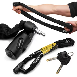 Zapięcie rowerowe łańcuch EVI BIKE na rower - 1200/8V - Zabezpieczenia do roweru - miniaturka - grafika 1
