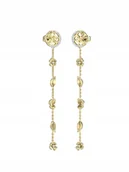 Kolczyki - Guess 4 LOVE złote kolczyki wiszące z kryształami JUBE05040JW - miniaturka - grafika 1