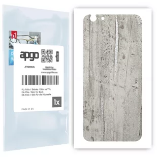 Folia naklejka skórka strukturalna na TYŁ do Apple iPhone 6s -  Beton Srebrne Paski - apgo SKINS - Szkła hartowane na telefon - miniaturka - grafika 1