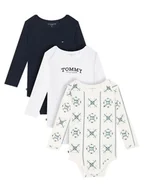 Body dla niemowląt - Tommy Hilfiger Komplet body dziecięcych Monotype KN0KN02198 Kolorowy - miniaturka - grafika 1