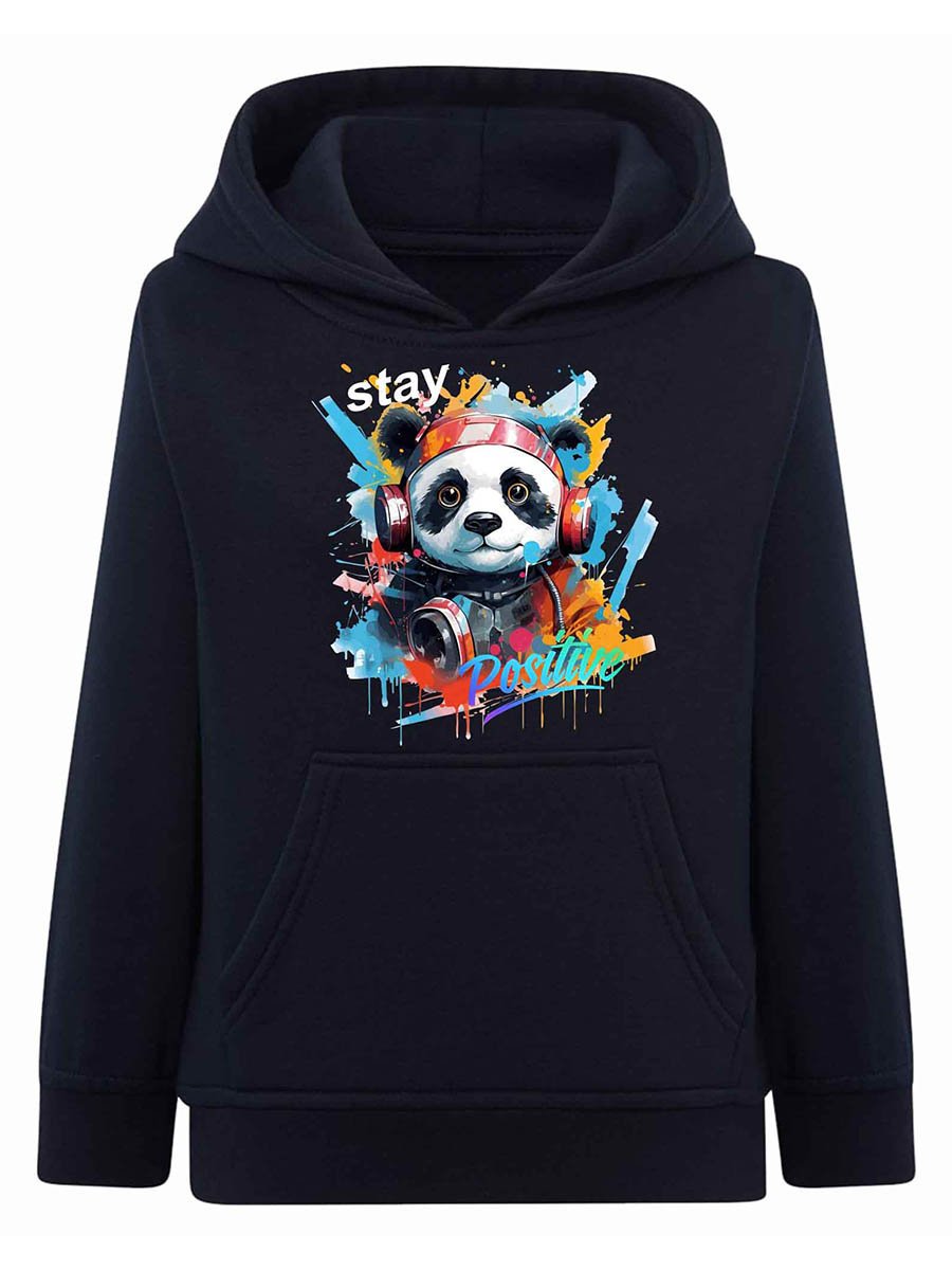 Chłopięca bluza z nadrukiem Panda granatowa Tup Tup r.122/128