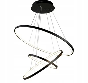 Lampa Led Sufitowa Wisząca Plafon Żyrandol Złoty Duża Okręgi Neutralna - Lampy sufitowe - miniaturka - grafika 1