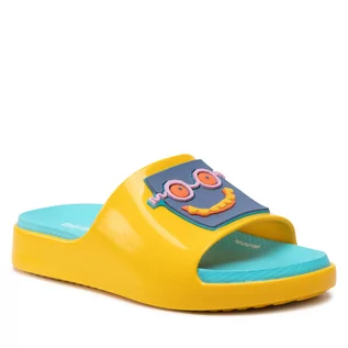 Buty dla chłopców - Klapki Melissa - Mini Melissa Cloud Slide 33451 Yellow/Blue 54166 - grafika 1