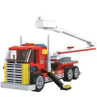 Klocki - Dromader Straż pożarna Wóz strażacki z podnośnikiem 303el 130-92893 130-92893 - miniaturka - grafika 1