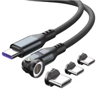 Kable komputerowe i do monitorów - 4smarts 541237 kabel USB 1,8 m USB C Czarny, Szary - miniaturka - grafika 1