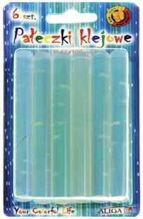 Aliga Klej do pistoletu bezbarwny 11x100mm op.6szt ALIG0513 - Kleje biurowe - miniaturka - grafika 1