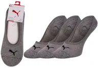 Skarpetki damskie - PUMA  SKARPETKI MIKROSTOPKI FOOTIE 3P GREY 906930 03 - Rozmiar: 43-46 - miniaturka - grafika 1