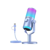 Mikrofony komputerowe - Mikrofon MAONO DM30RGB Kardioidalny Fioletowy - miniaturka - grafika 1