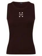 Koszulki i topy damskie - JOOP! Top damski Kobiety Bawełna brązowy jednolity, 34 - miniaturka - grafika 1