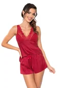 Piżamy damskie - Donna Piżama Mari 1/2 Bordowa S Bordowy - miniaturka - grafika 1