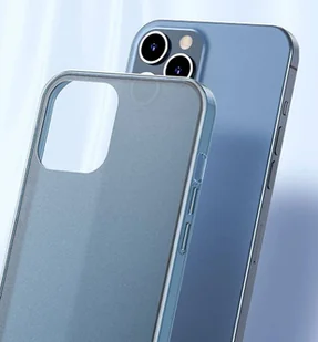 Baseus Frosted Glass Case Sztywne etui z elastyczną ramką iPhone 12 Pro Max Biały (WIAPIPH67N-WS02) WIAPIPH67N-WS02 - Etui i futerały do telefonów - miniaturka - grafika 10