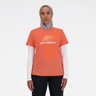 Koszulka damska New Balance WT41816GFR  pomarańczowa - Koszulki i topy damskie - miniaturka - grafika 1