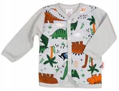 Kaftaniki dla niemowląt - KAFTANIK koszulka ROZPINANY, DINOZAURY, 80 KLEKLE - miniaturka - grafika 1
