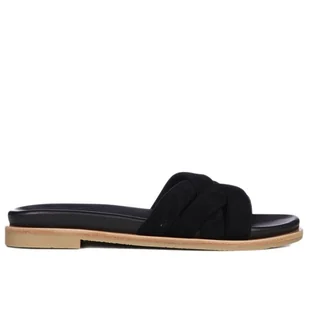 Klapki damskie Emu Australia Ikara W13054BLAK - czarne - Klapki i japonki damskie - miniaturka - grafika 1