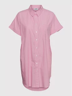 Noisy May Sukienka koszulowa Alba 27020113 Różowy Relaxed Fit - Sukienki - miniaturka - grafika 1